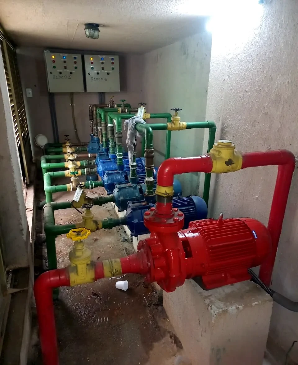 Casa de Bombas — Sistema em Operação